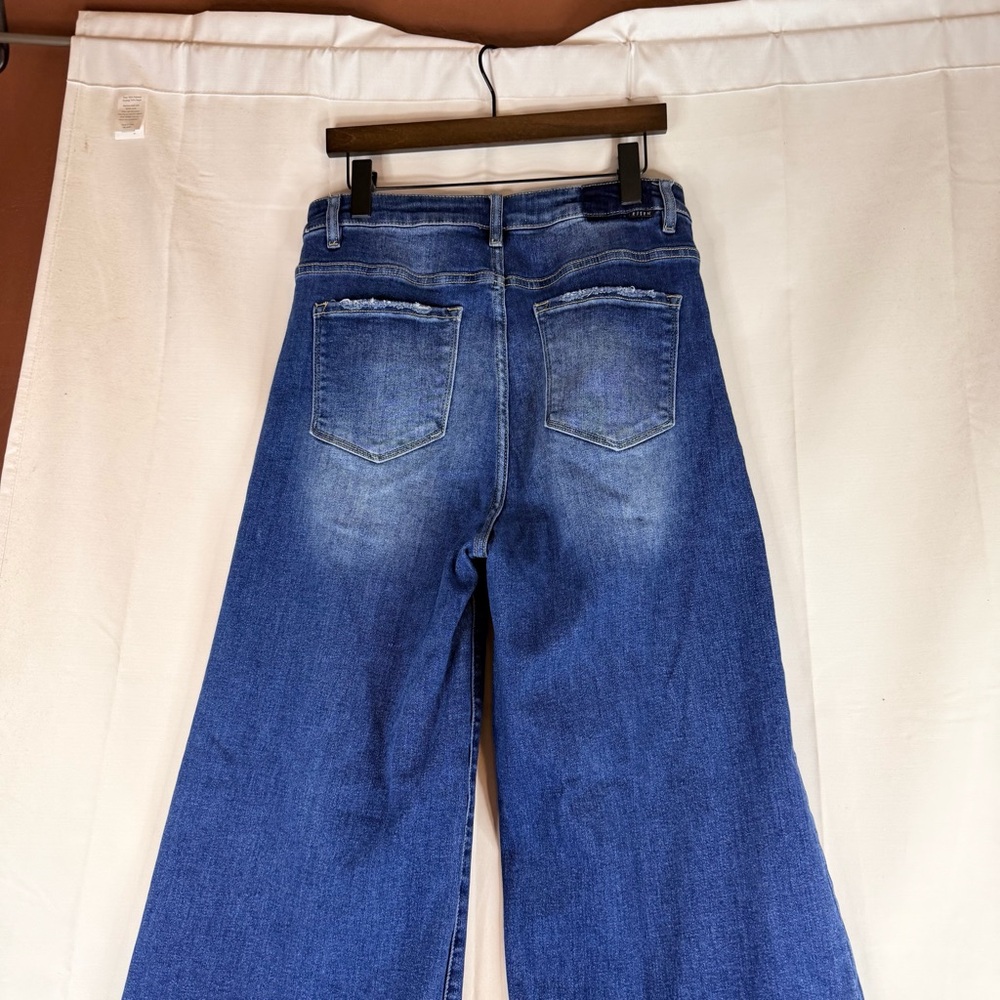 RISEN JEANS Women’s Size 13/31 Denim Wide Leg High Rise Fit Stretch Style - Picture 11 of 14